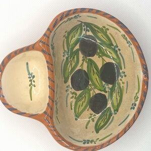 Casafina Ceramic Terracotta Olive & Pit Dish